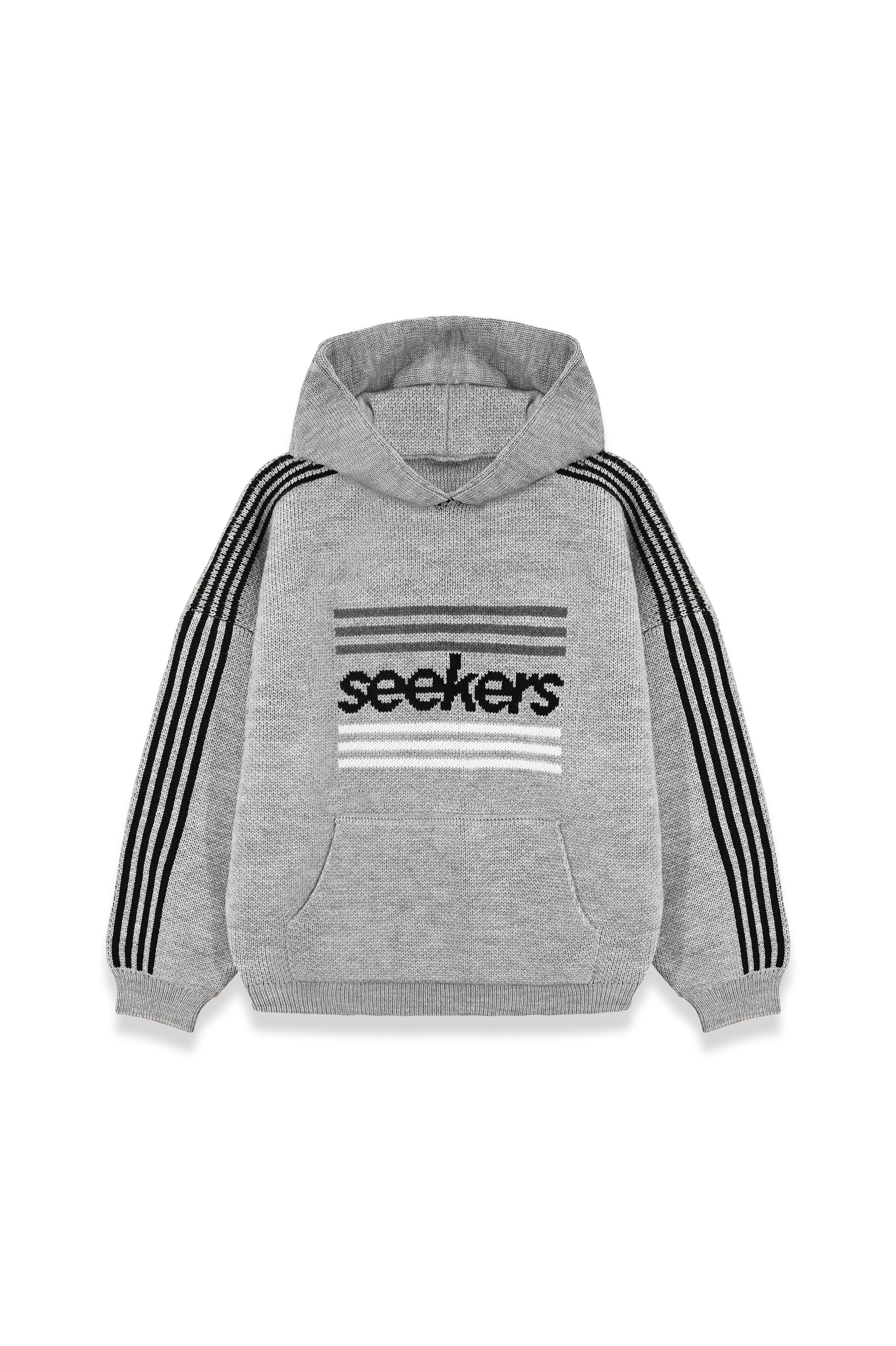 Base Logo Knit Hoodie